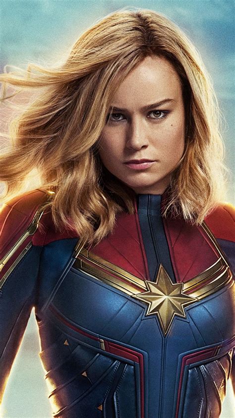 Brie Larson Captain Marvel 2019 1080x1920 Iphone 8766s Plus Wallpaper Background Picture