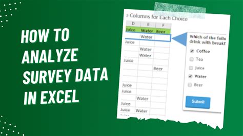 how to analyze survey data in excel earn and excel