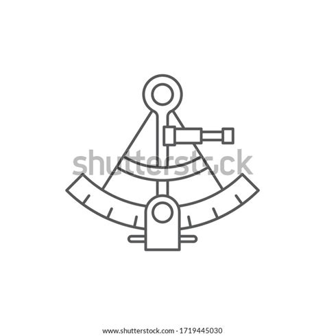 sextant vector icon symbol isolated on stock vector royalty free 1719445030 shutterstock