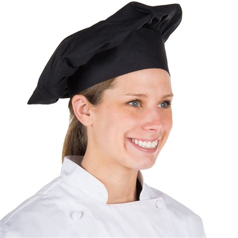Choice 13 Black Customizable Chef Hat