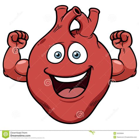 Strong Heart Cartoon Stock Images Image 32226984