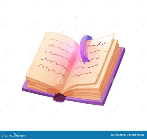 Open Old Magic Book, Fantasy, Fairy Tale. Wizard and Witchcraft