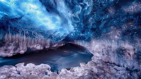 Nature Landscape Ice Cave Wallpapers Hd Desktop And Mobile Backgrounds