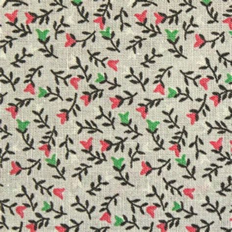 Light Gray Calico Print Cotton Fabric Etsy Calico Fabric Floral