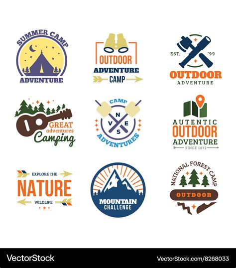 Outdoor Adventure Logo Royalty Free Vector Image