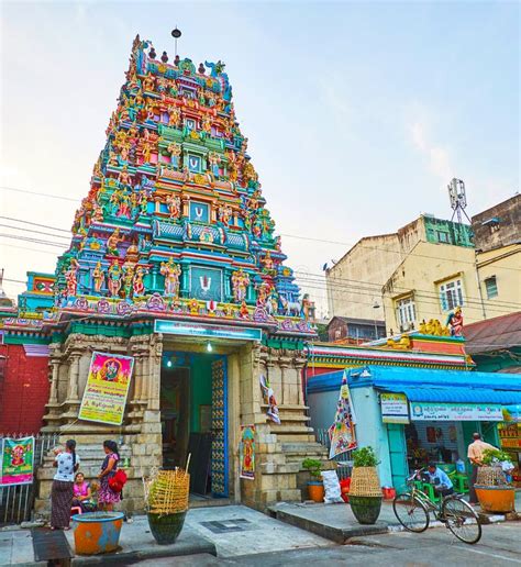 Raja Gopuram Tower Murudeshwar Karnataka Indien Stockfoto Bild Von