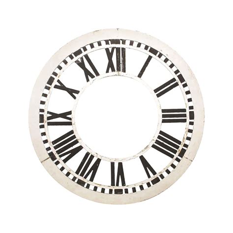 Old Metal Clock Face With Roman Numerals At 1stdibs