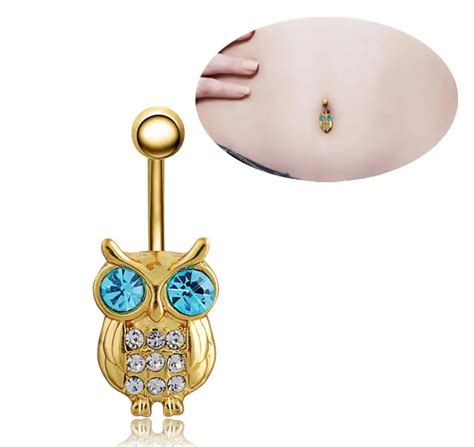Multi Style High Quality Medical Steel Crystal Rhinestone Belly Button Ring Dangle Navel Body