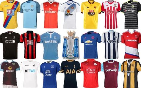 All 40 New Premier League 2016 17 Home And Away Kits Ranked