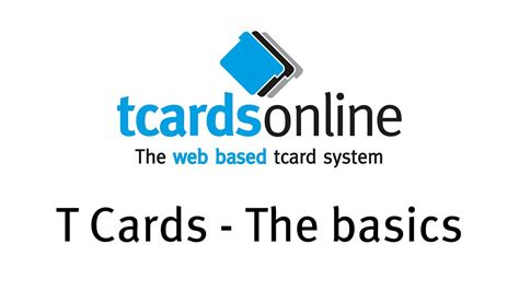 T Cards Online T Cards The Basics Youtube