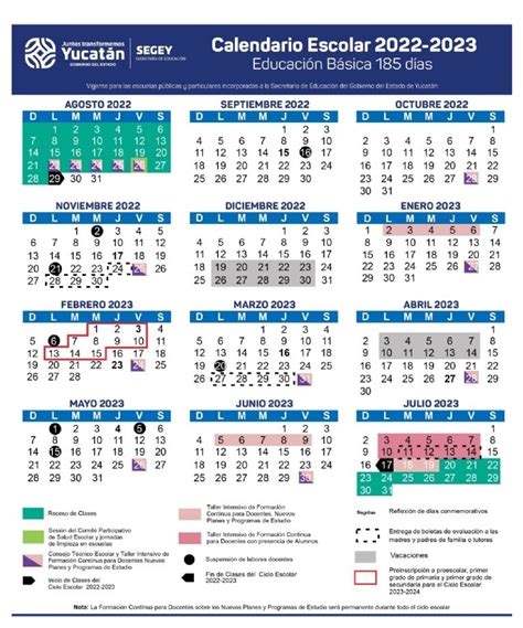 Calendario Escolar 2022 2023 Para Yucatán Fechas De Inicio Vacaciones