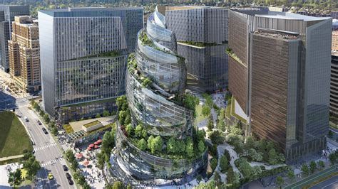 Headquarters Helix Amazon Reveals Eye Catching Office Tower
