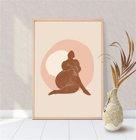 Minimal Nude Art Nude Woman Wall Art Black Woman Nude Art Prints