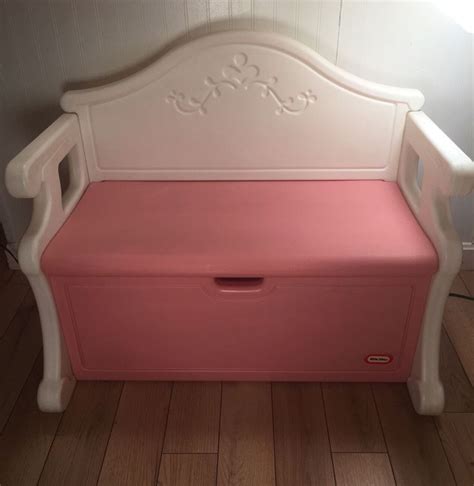 Bonkers toy co llc (8). Vintage Little Tikes Toy Box Bench Combo Pink And White ...
