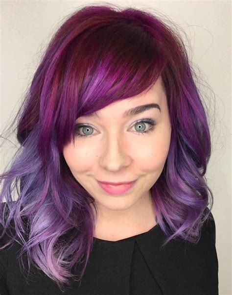 40 versatile ideas of purple highlights for blonde brown and red hair magenta hair purple