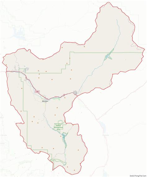 Map Of Morgan County Utah Địa Ốc Thông Thái