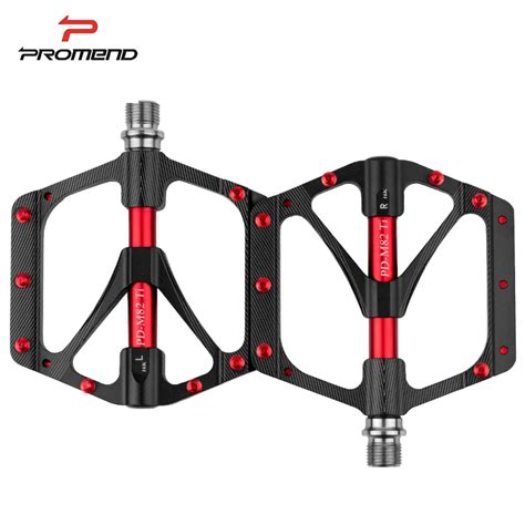 Promend Bicycle Pedal Mtb Widened Pedals Road Cycling Sealed Bearing Pedals Titanium