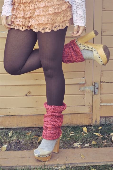 fantastic legwear layering with black tights pink leg warmers and grey socks tights black