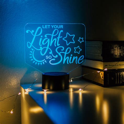 Let Your Light So Shine Illuminated Desk Light