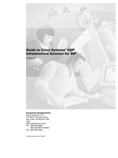 Cisco Systems Voip Infrastructure Solution For Sip Pdf Session