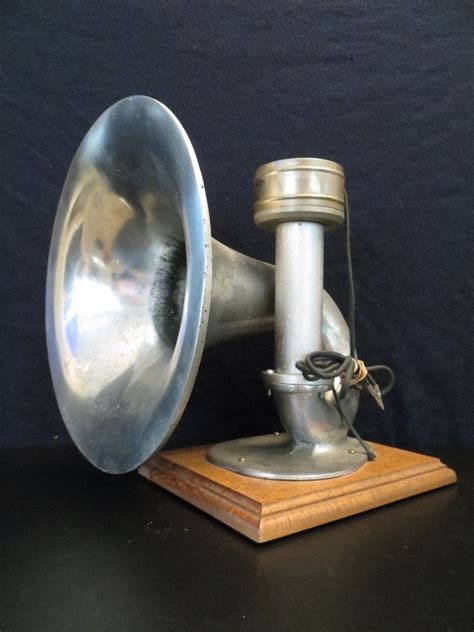 Vintage 1920s Old Antique Rare Trimm Nickel Plated Radio Grand Horn