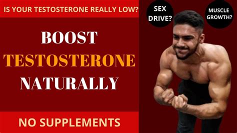 How To Boost Testosterone Naturally No Supplements Youtube