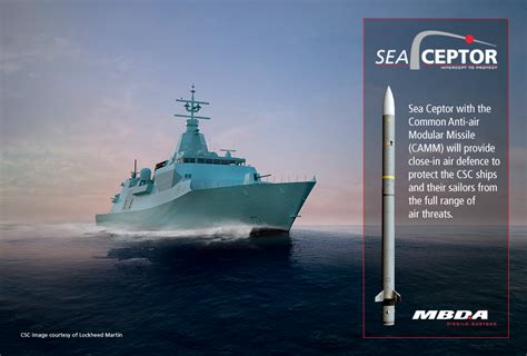 Mbdas Sea Ceptor Ordered For Canadian Surface Combatant Mbda Inc