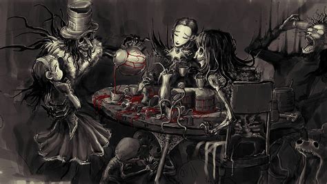 Looking for the best alice in wonderland wallpaper? Gothic, Alice in Wonderland, blood HD wallpaper ...