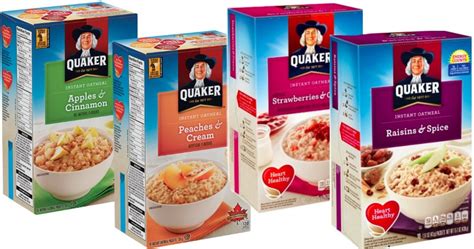 Amazon 4 Quaker Instant Oatmeal Strawberry And Cream10 Count Boxes As