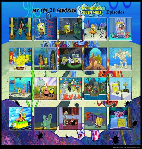 Top 20 Spongebob Squarepants Episodes Cartoon Amino