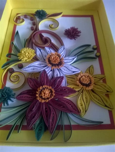 Quilled Birthday Card Quilling Card Greeting Card Handmade Etsy