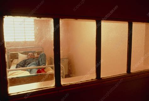 Psychiatric Patient In Bed In Hospital Room Stock Image M5400228