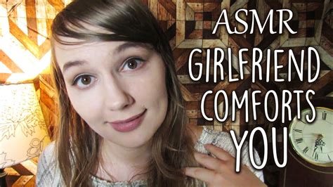 Asmr Girlfriend Comforts You To Sleep Roleplay Kisses Hair Play Cuddles Face Touching