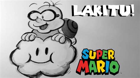 Lakitu Super Mario Bros Drawing Youtube