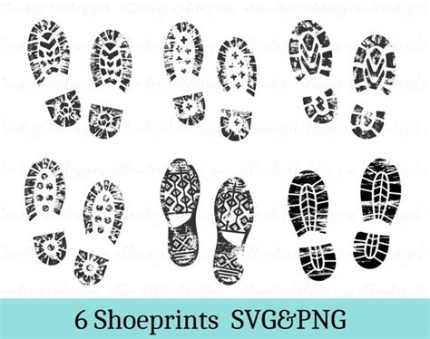 Shoeprints Svg Footprint Svg Shoe Bottom Svg Shoeprint Png Etsy New