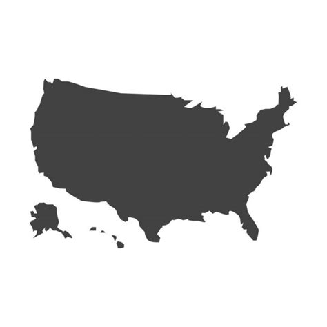 United States Map Silhouette Silhouette Of Usa Map United States Of