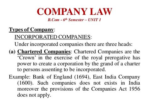 Unit 1 Company Law Pdf