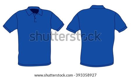 Royal Blue Polo Shirt Template