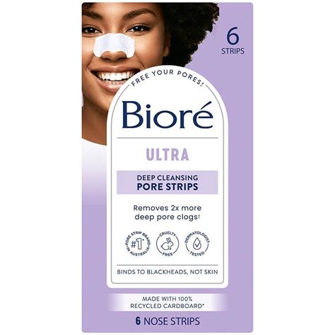 Buy Biore Witch Hazel Ultra Deep Cleansing Pore Strips 6 Pack Online At