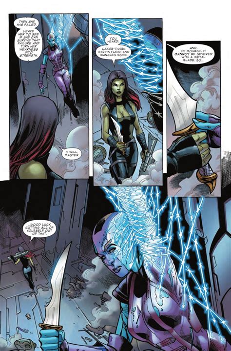 Nebula And Gamora Guardians Of The Galaxy Comic Panel Superh Roes C Mic
