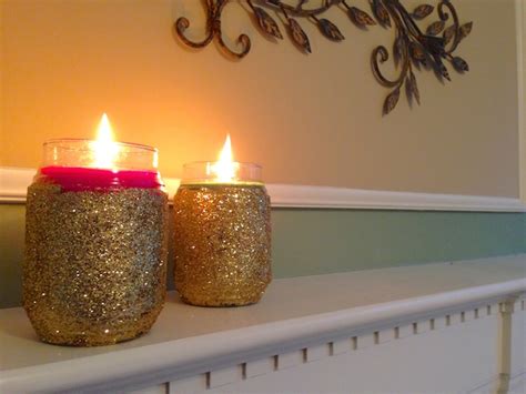 Diy Glitter Candles A Touch Of Teal
