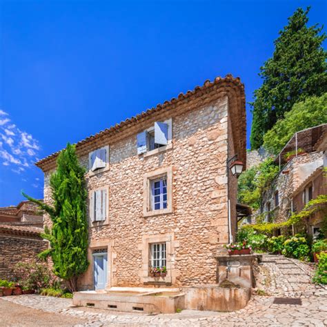 Joucas Hilltop Village In Provence France License Download Or Print