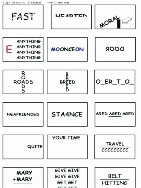 Printable Rebus Puzzle Brain Teasers Answers 10 Best Printable Rebus