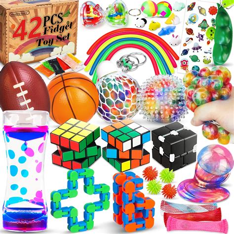 Hhobby Stars 42 Pcs Sensory Fidget Toys Pack Stress Relief