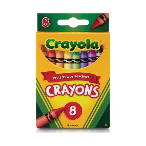 Crayola Regular Crayons 8 Color Set United Art And Education