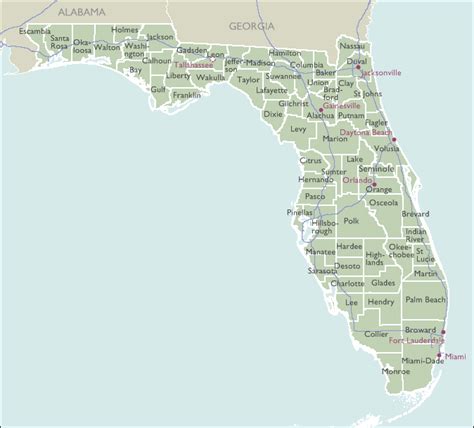County 3 Digit Zip Code Maps Of Florida