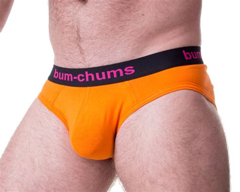 Bum Chums Basik Af Sol Brief Orange Mens Underwear Bum Chums
