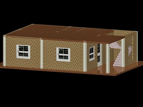Civil Engineering Playground My First Autocad 3d House