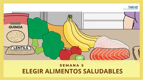 Elegir Alimentos Saludables THRiVE en Español YouTube