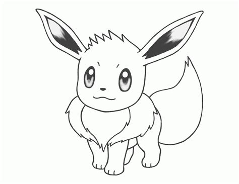 Coloring Eevee Pages Pokemon Evolutions Printable Popular Sketch